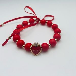 Girls Red Wire Bracelet